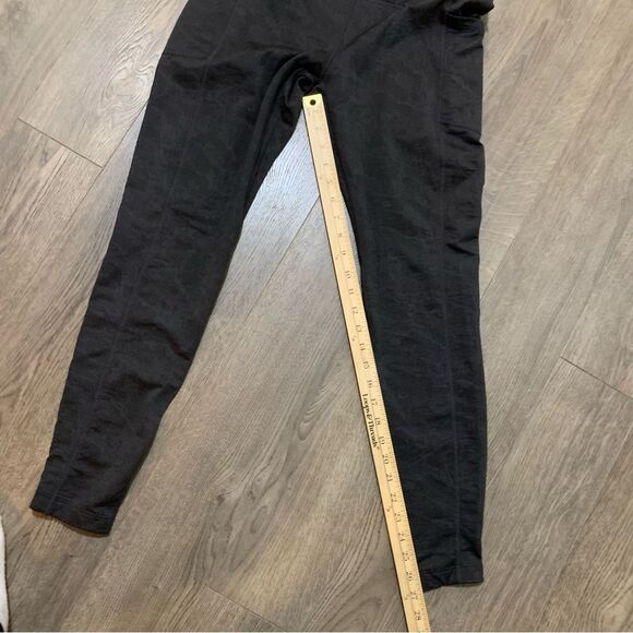 MONDETTA Brushed Jacquard High Waist Pockets Legging Women’s Medium Black. - Picture 15 of 16